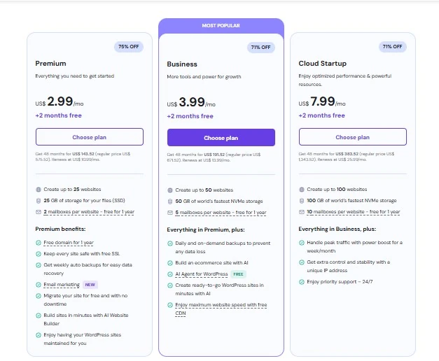 Hontinger Pricing Plans