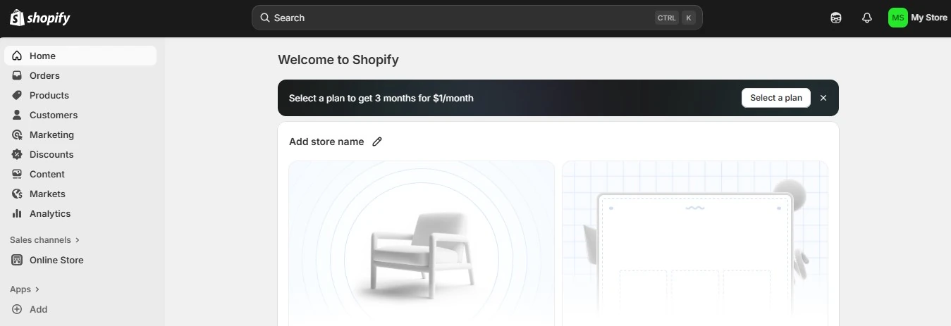 Shopify Dashboard